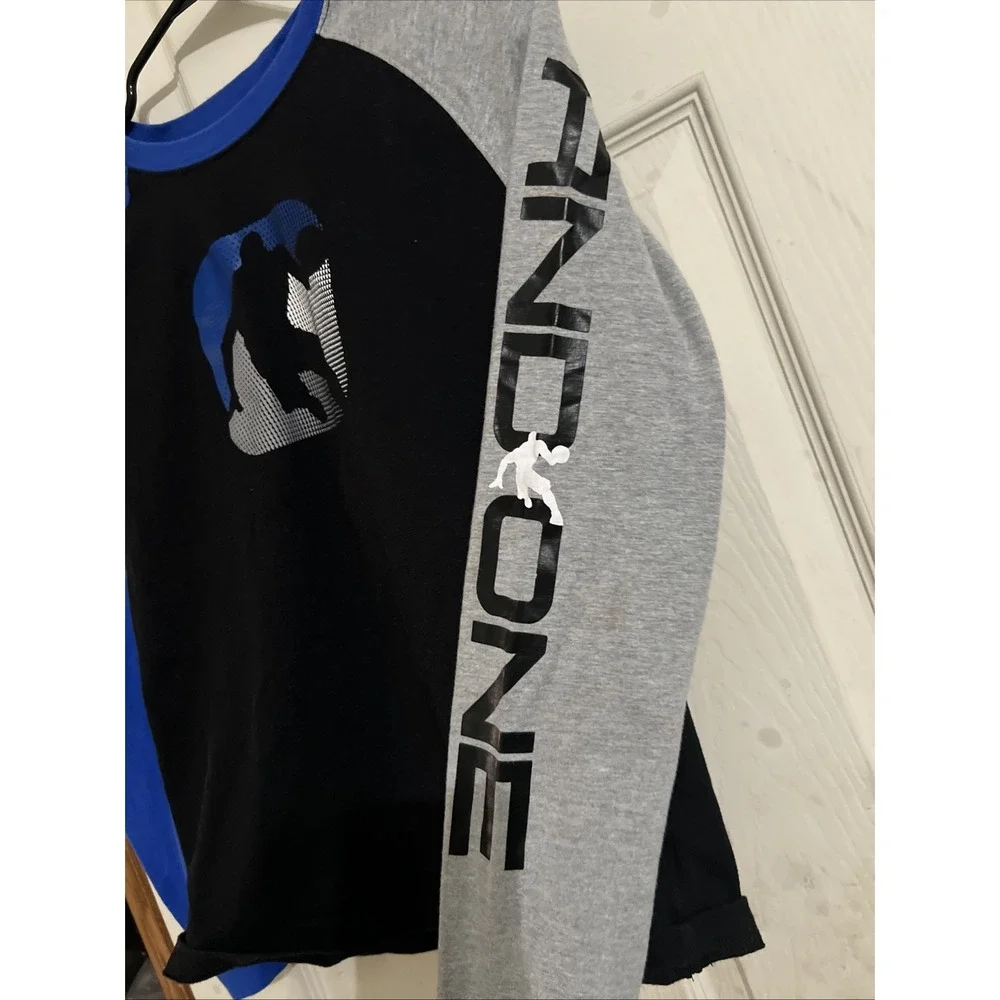 And1 Boys XL 14/16 Dark Multicolor Long Sleeve Tshirt